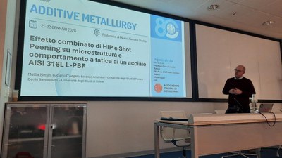 “Additive Metallurgy”: incontro tra ricerca e industria su tecnologie chiave per il futuro dei materiali