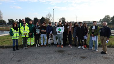 Il DE in visita all'impianto di depurazione di Ferrara