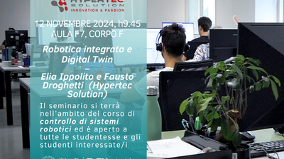 Studentesse e studenti incontrano Hypertec Solution, azienda Gold Partner del nostro Dipartimento!