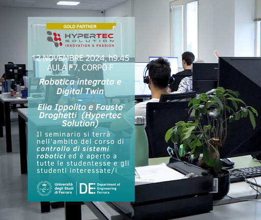 Studentesse e studenti incontrano Hypertec Solution, azienda Gold Partner del nostro Dipartimento!